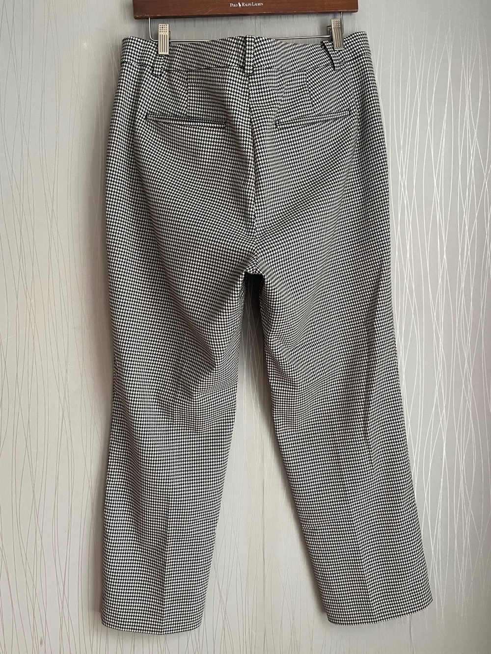 Ann Taylor Eva Houndstooth Ankle Pants Women’s Size 12 Black White Career Work - Picture 5 of 9